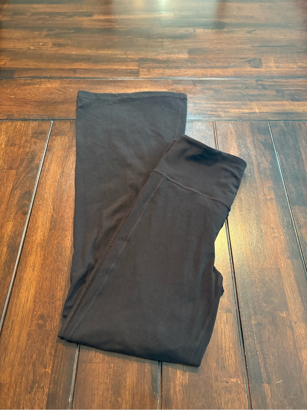 Athleta Elation Flare Leggings in black, Size S